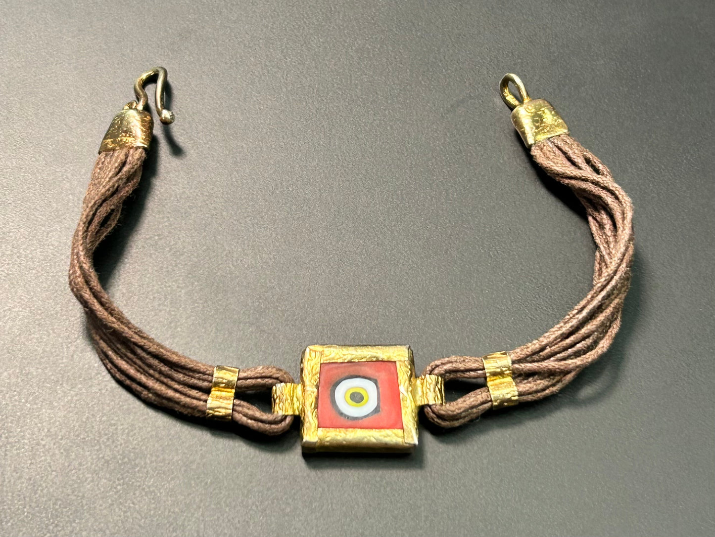 Sterling Silver Vermeil Evil Eye Bracelet