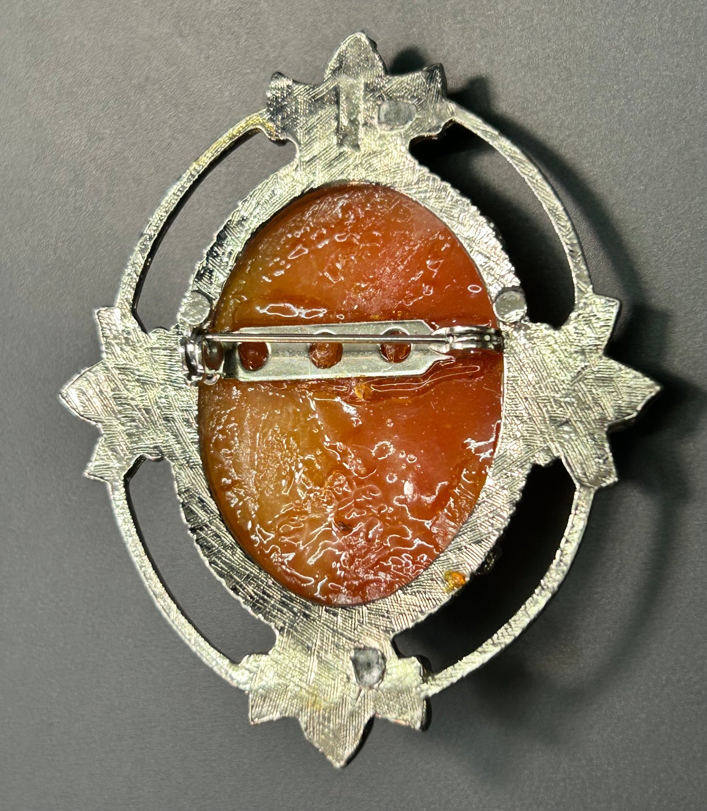 Acrylic Cameo Brooch