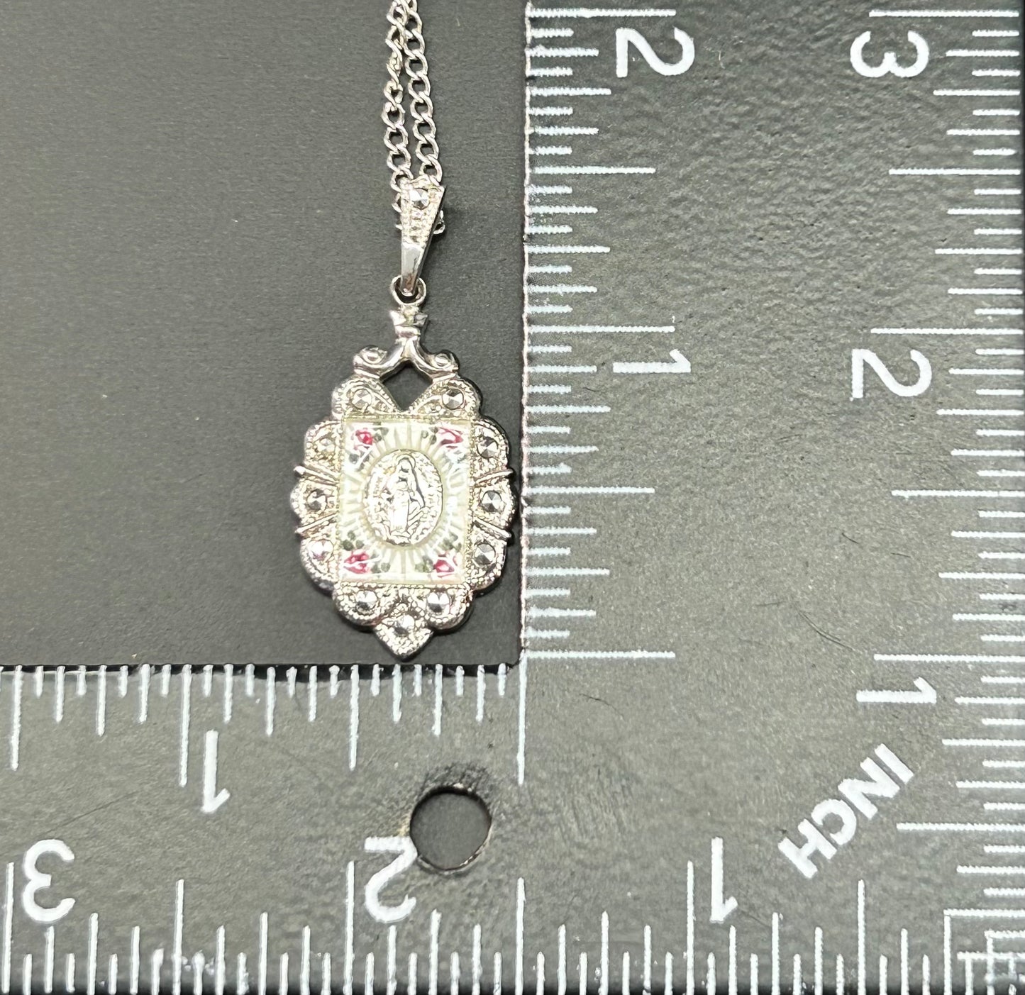 Sterling Silver Our Lady of Guadalupe Necklace