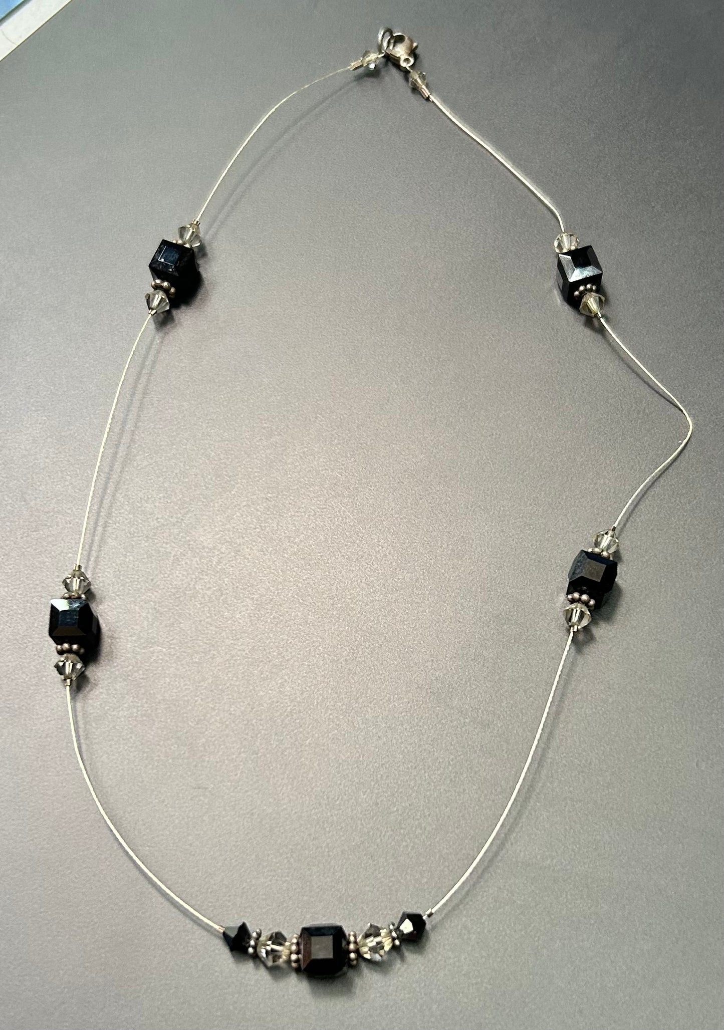 Sterling Silver Glass Bead Necklace