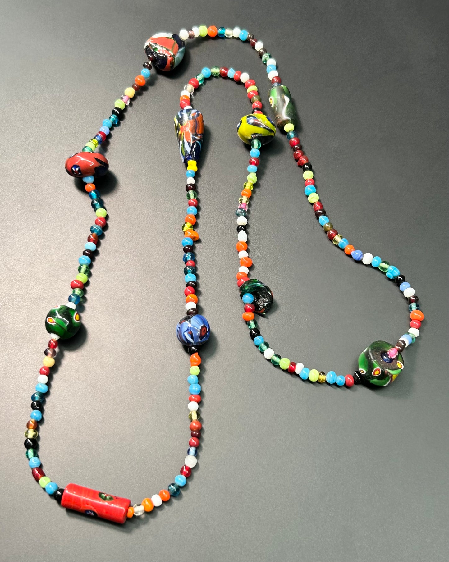 Venetian Glass Bead Necklace
