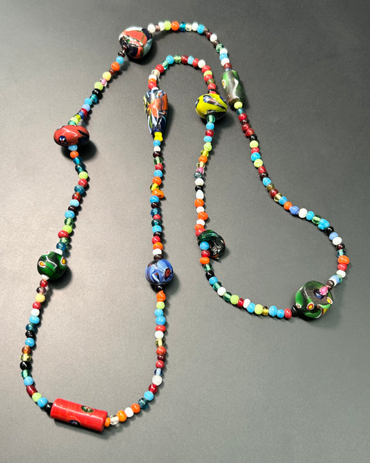 Venetian Glass Bead Necklace