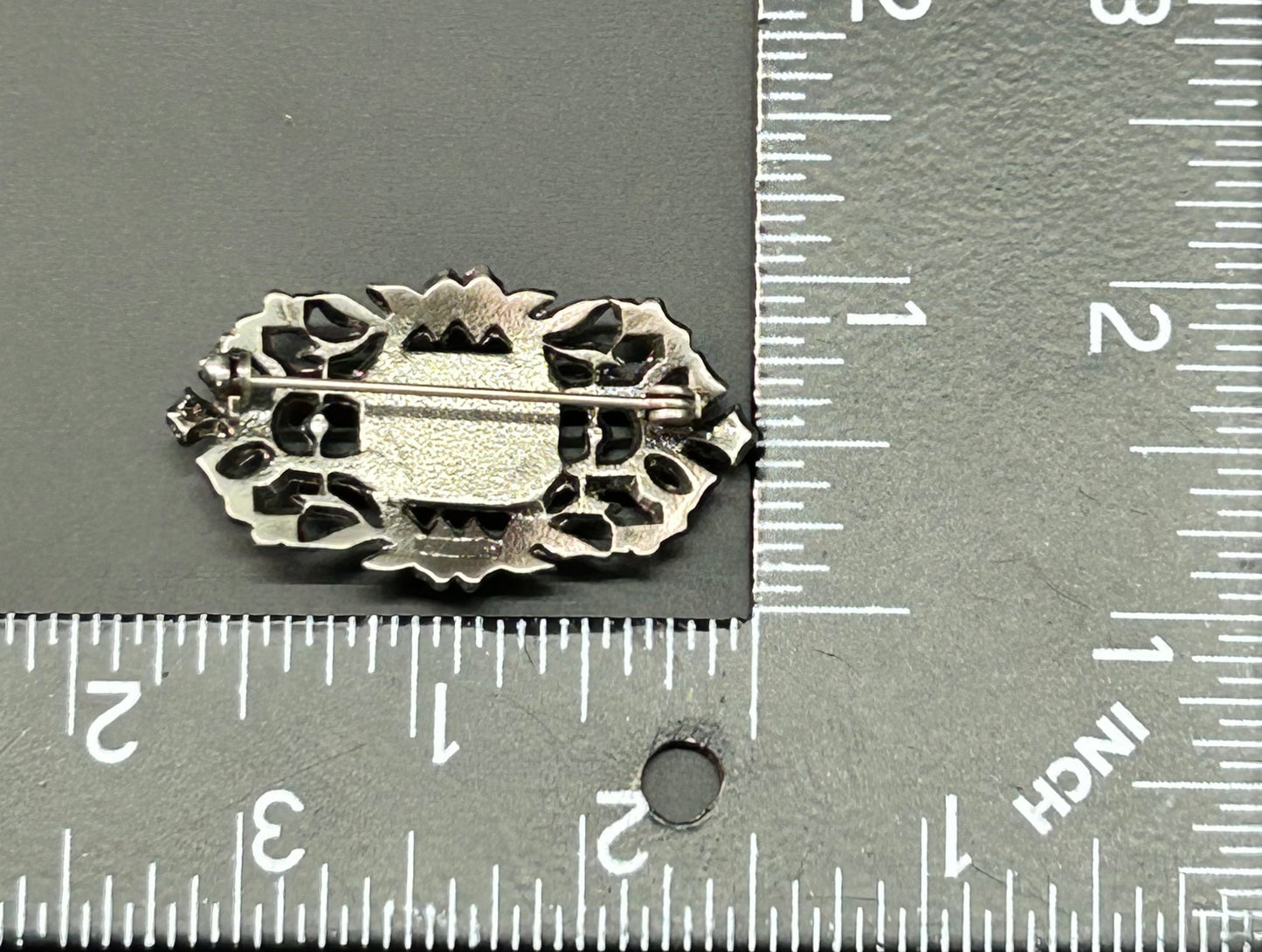 Glass Rhinestone Brooch