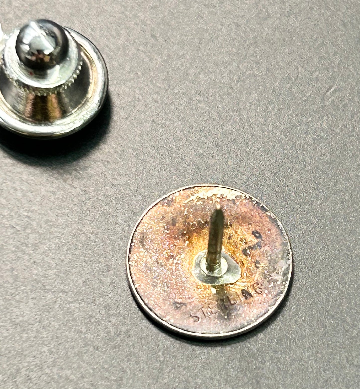 Sterling Silver Engraved Pin