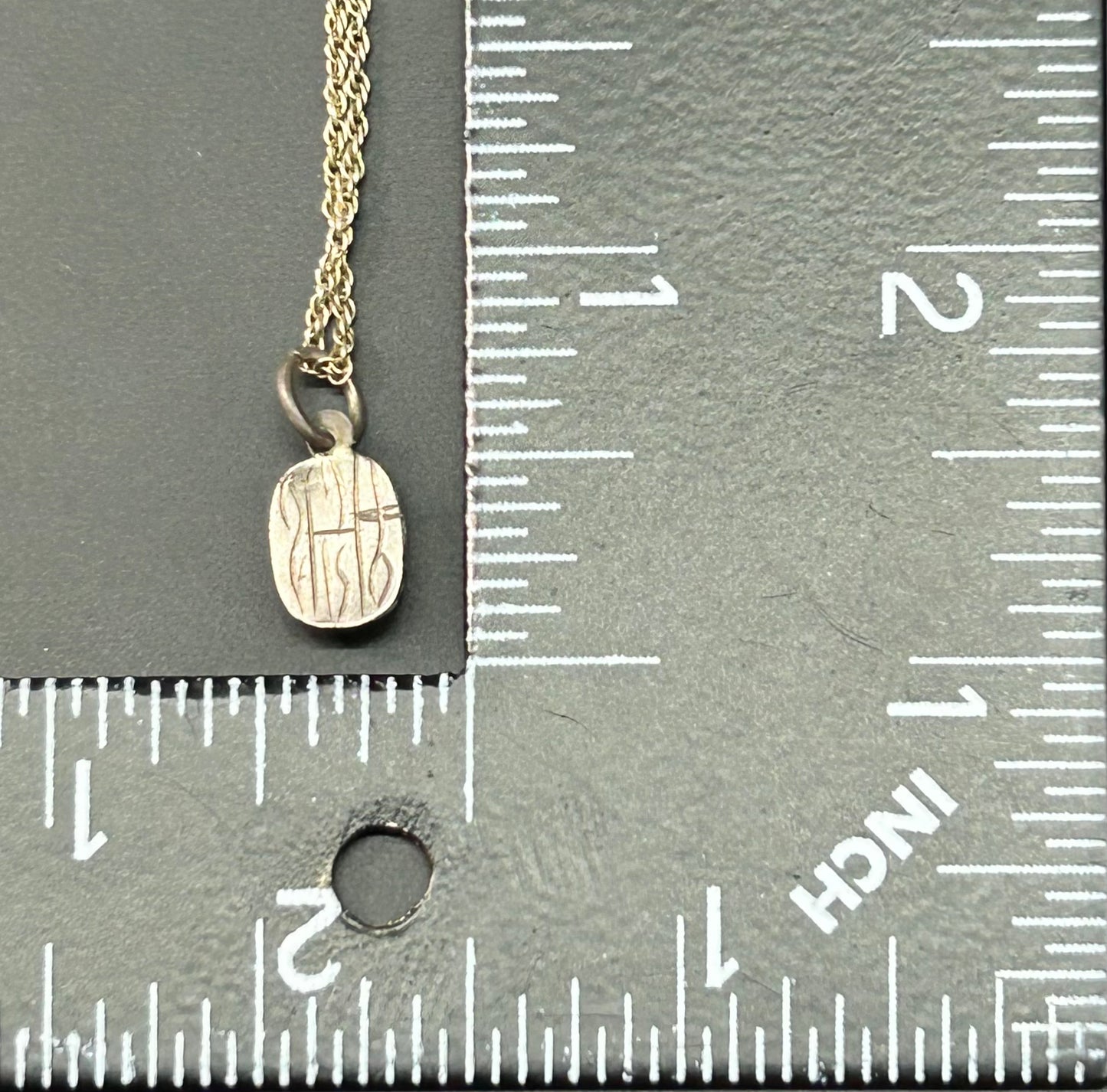 Dainty Scarab Necklace