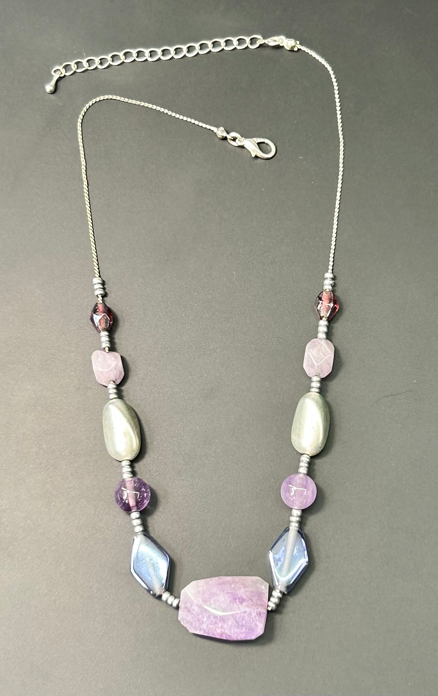 Amethyst & Bead Necklace