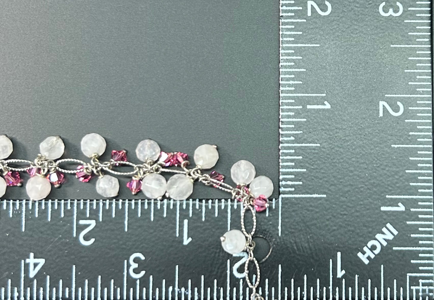 Sterling Silver Rose Quartz Necklace