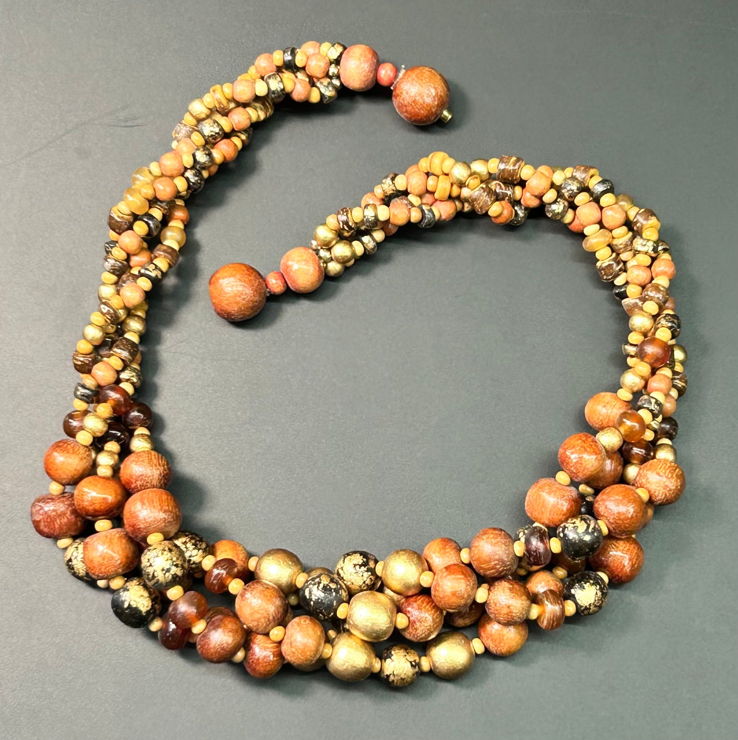 Wood Bead Neclace