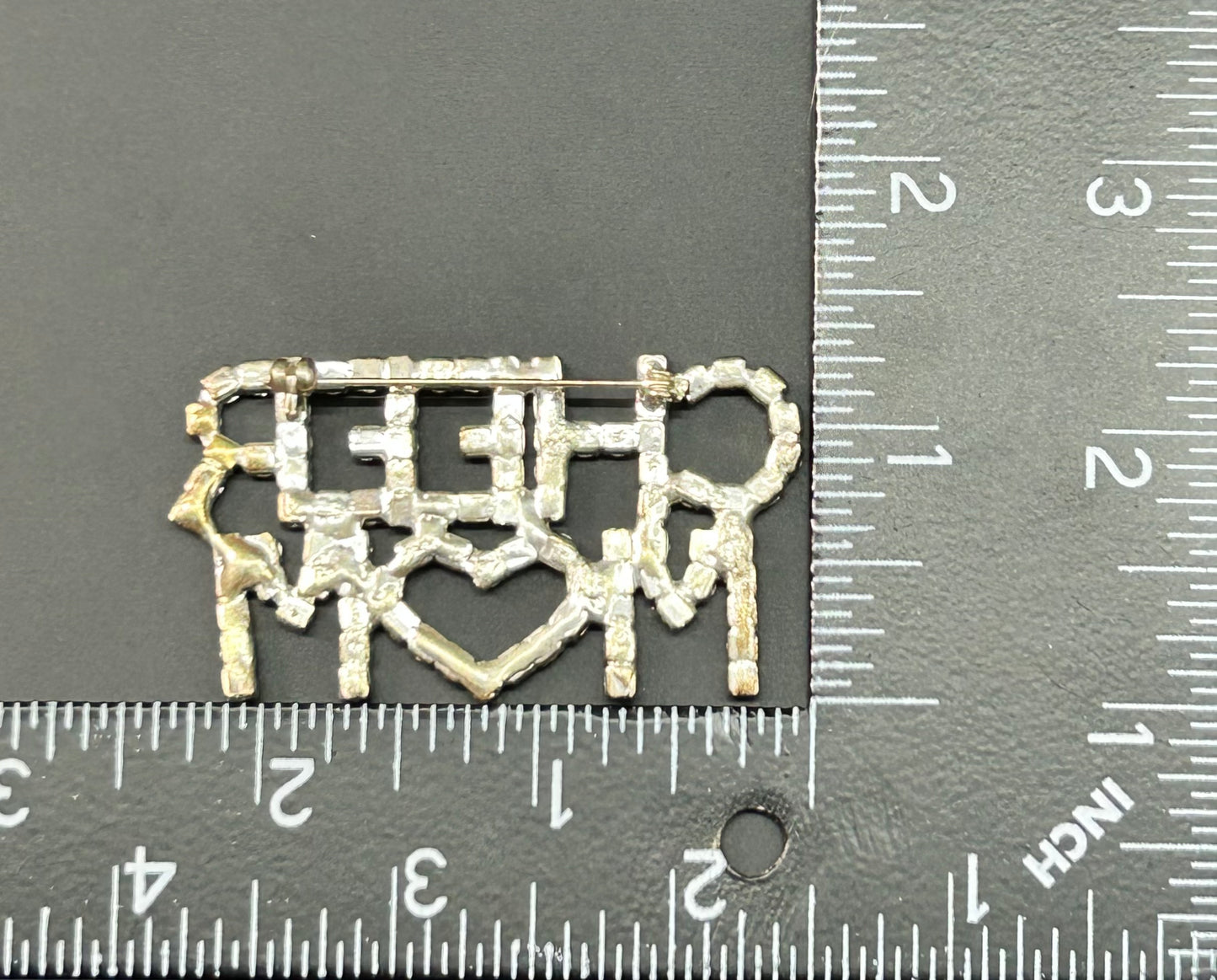 Cheer Mom Rhinestone Brooch