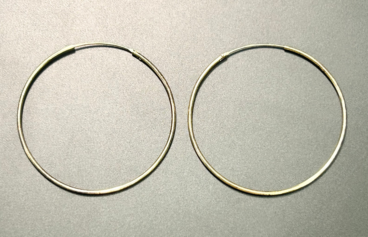Sterling Silver Vermeil Hoop Earrings