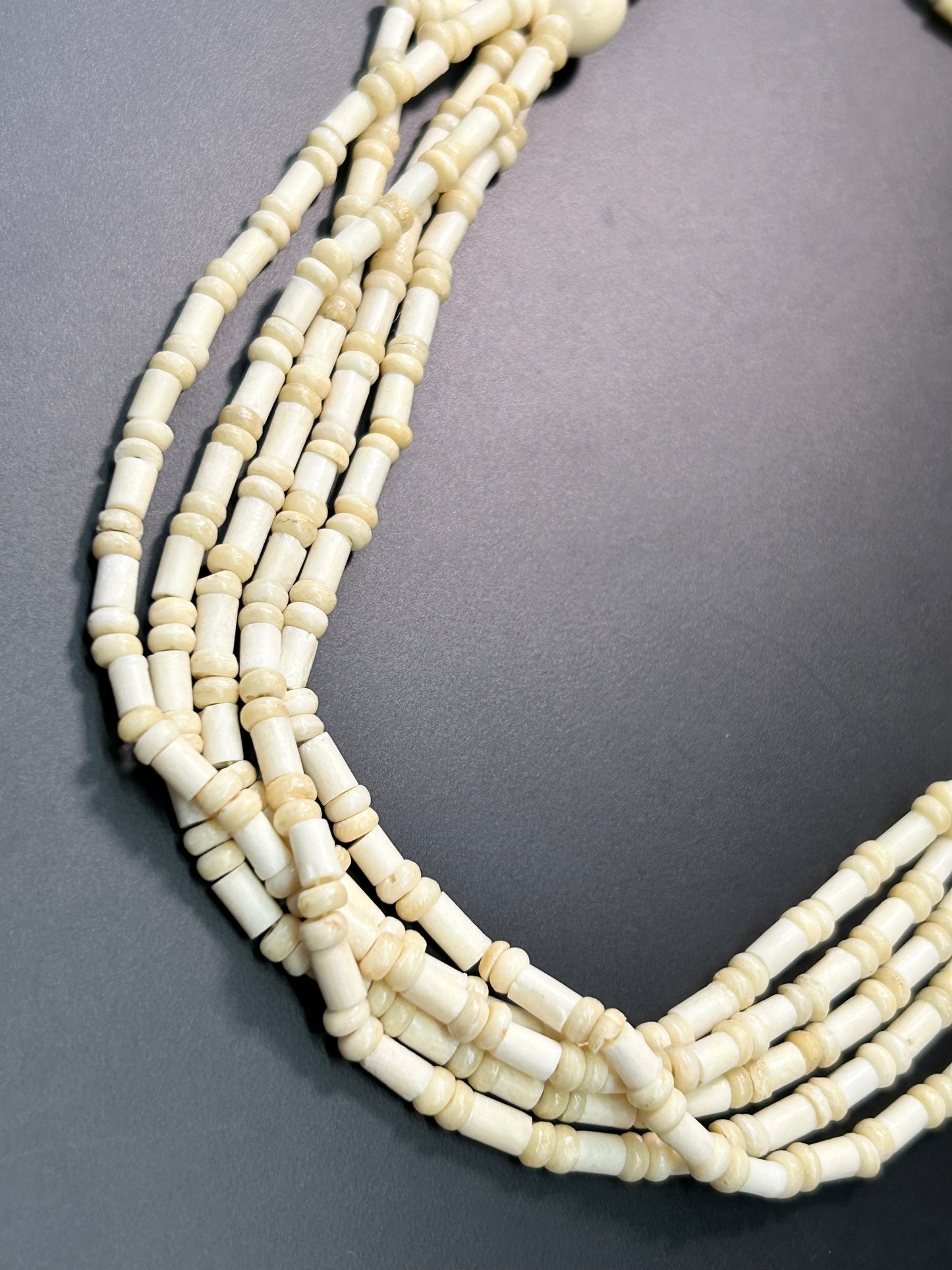 Multi Strand Bone Necklace