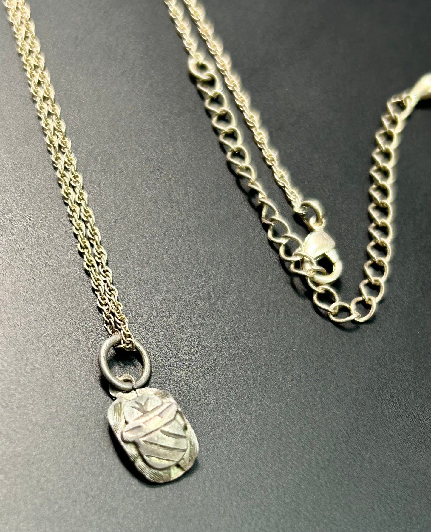 Dainty Scarab Necklace
