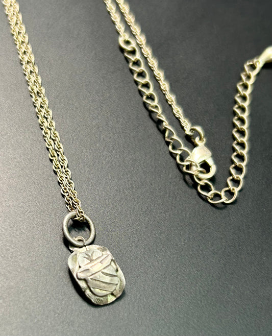Dainty Scarab Necklace