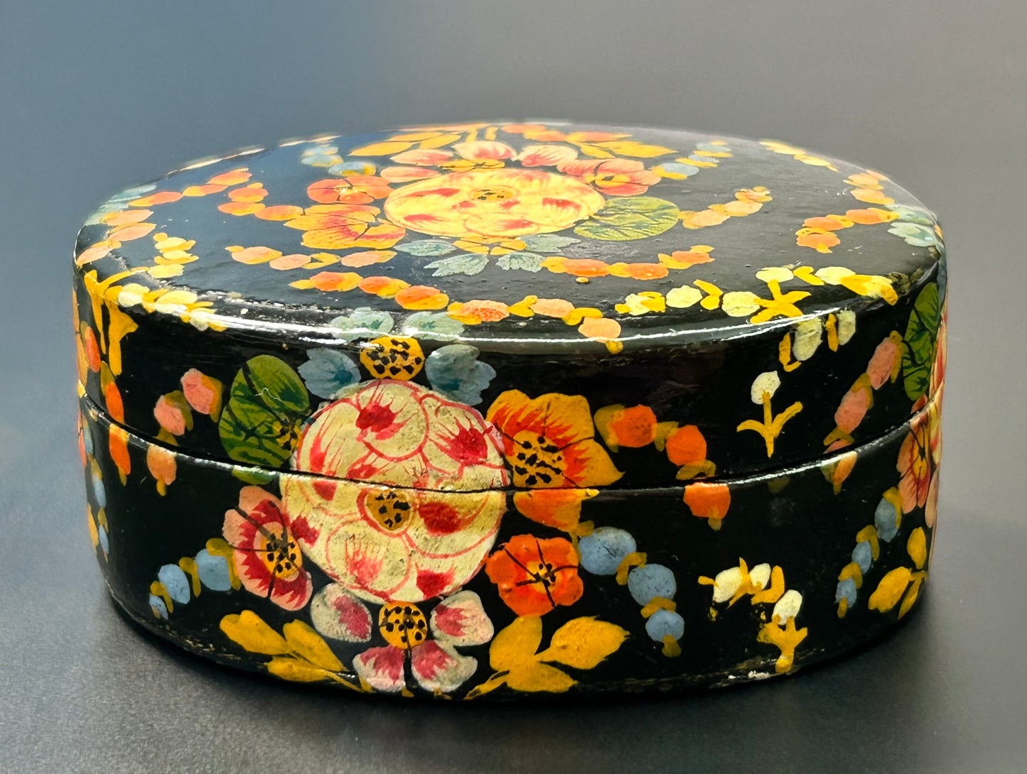 Kashmir Hand Painted Trinket Box