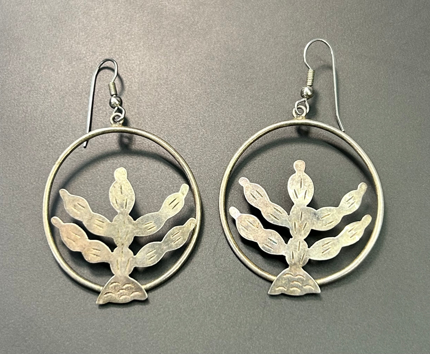 Mexico Alpaca Cactus Earrings