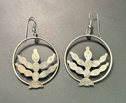 Mexico Alpaca Cactus Earrings