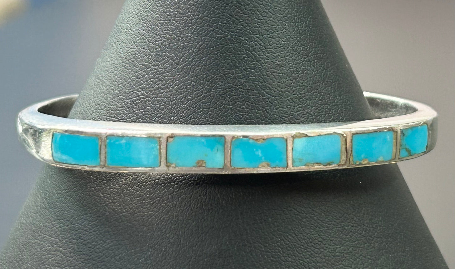 Native American Sterling Silver Turquoise Bracelet