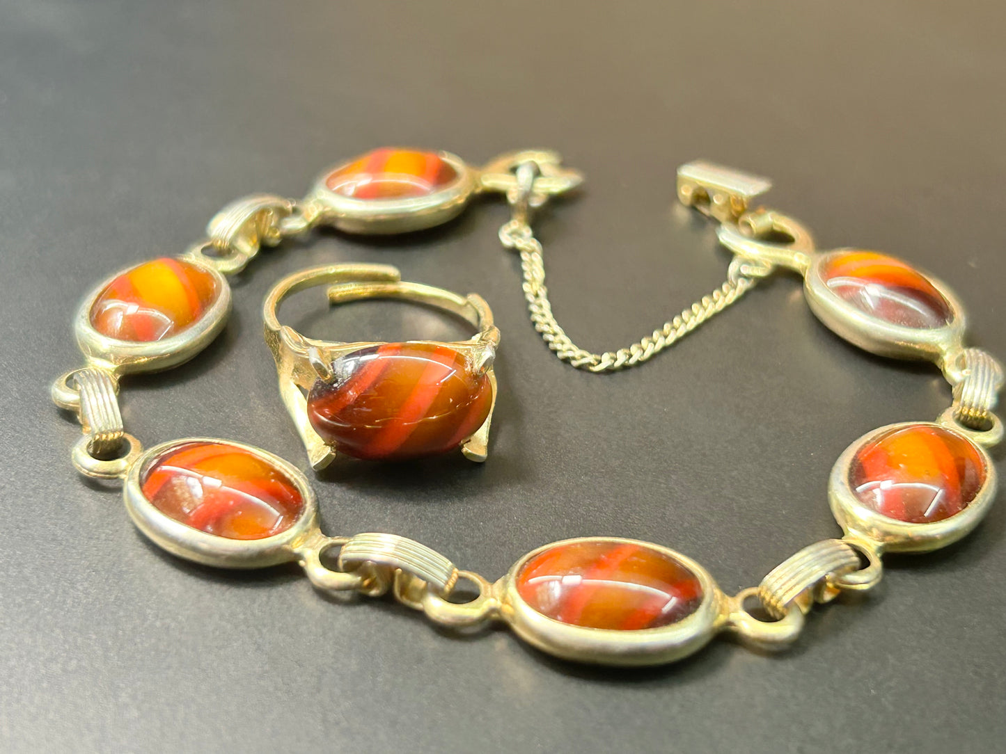 Sarah Coventry Glass Cabochon Set