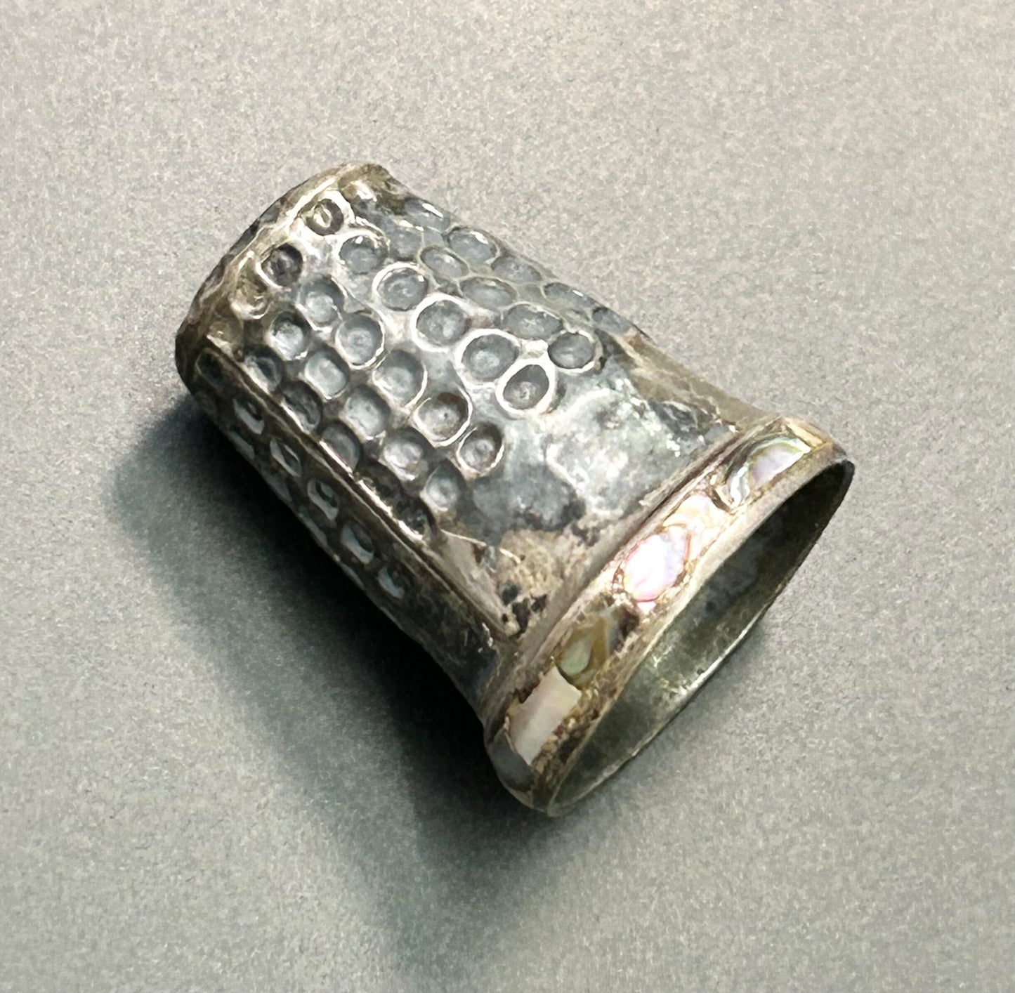 LM Taxco Sterling Silver Thimble