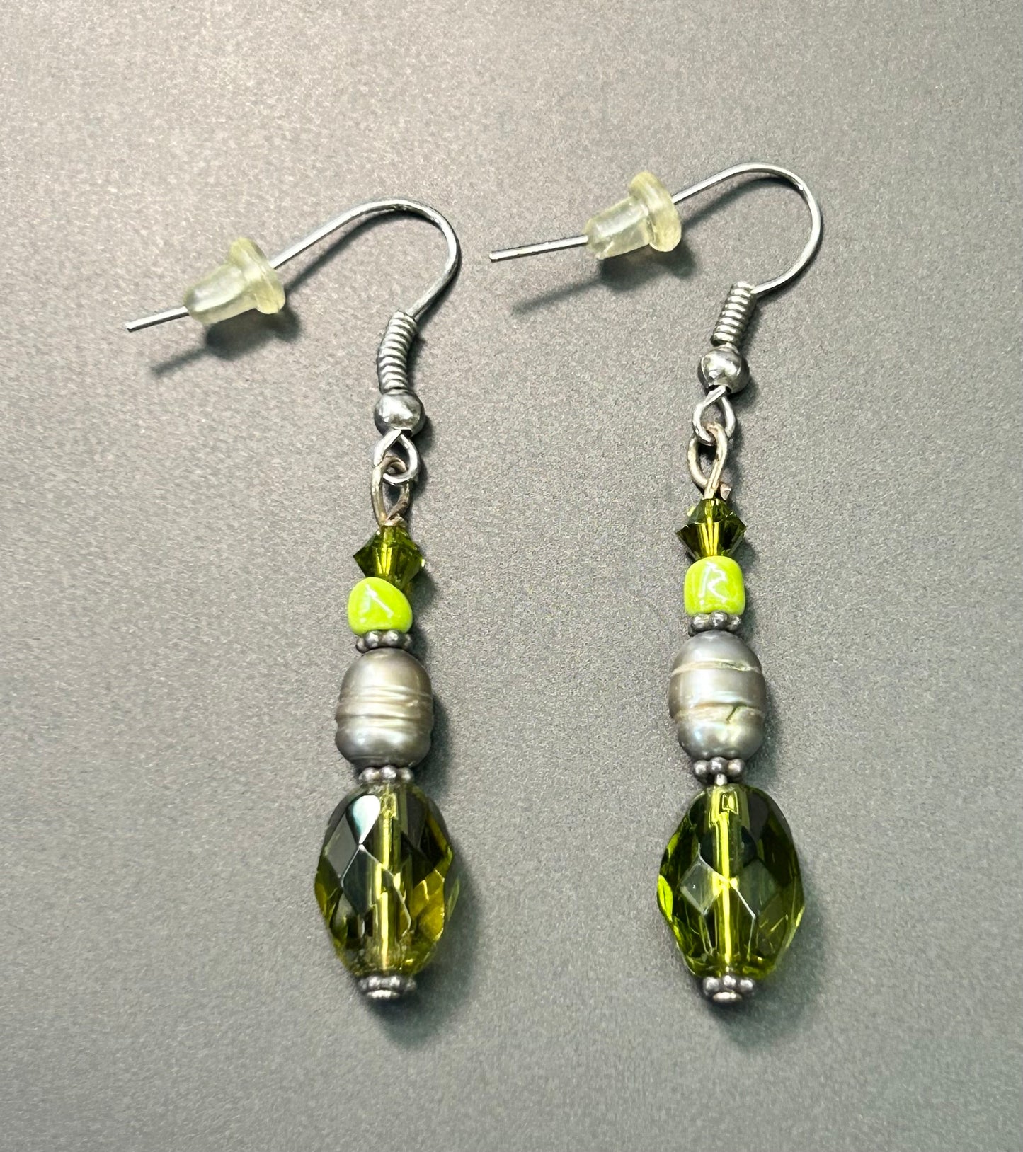 Glass & Pearl Earrings