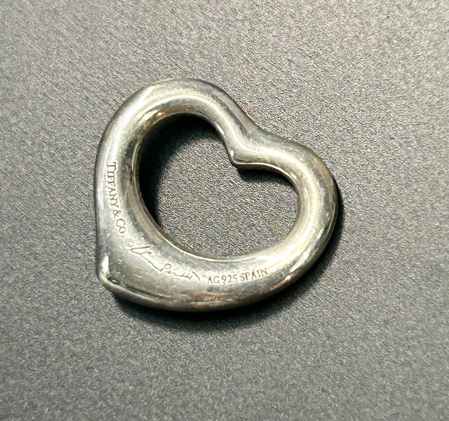 Tiffany & Co Elsa Peretti Sterling Silver Heart Pendant
