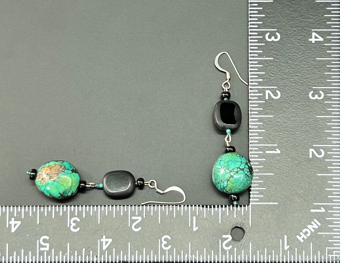 Glass & Turquoise Earrings