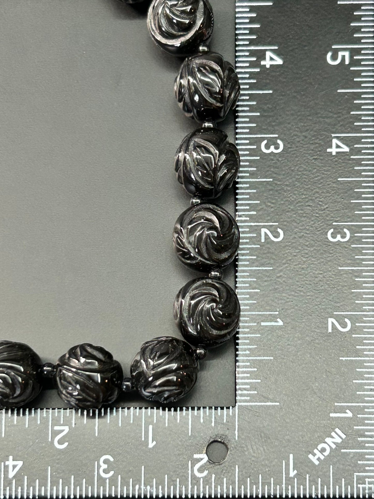 Cookie Lee Carved Bead Necklace