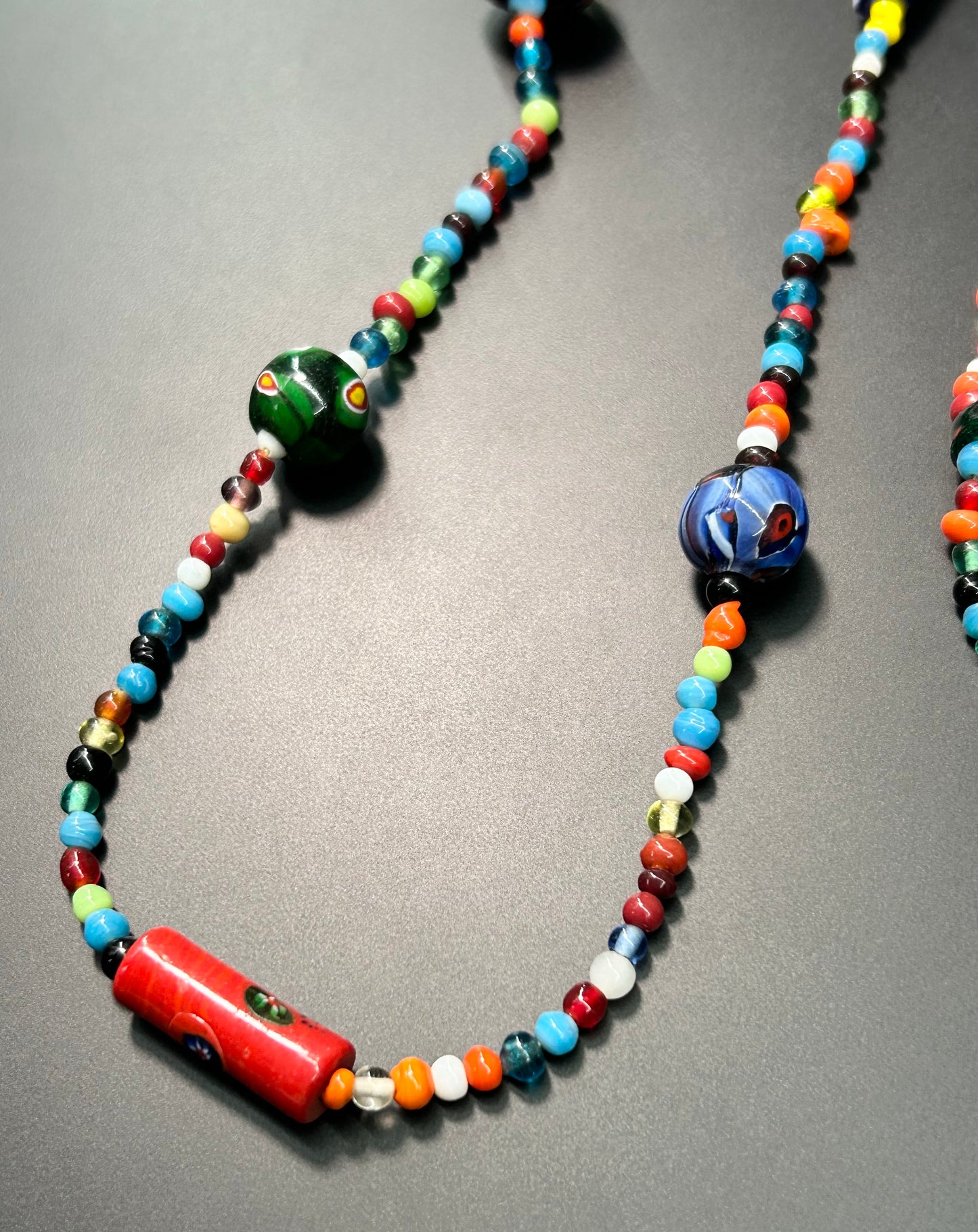 Venetian Glass Bead Necklace