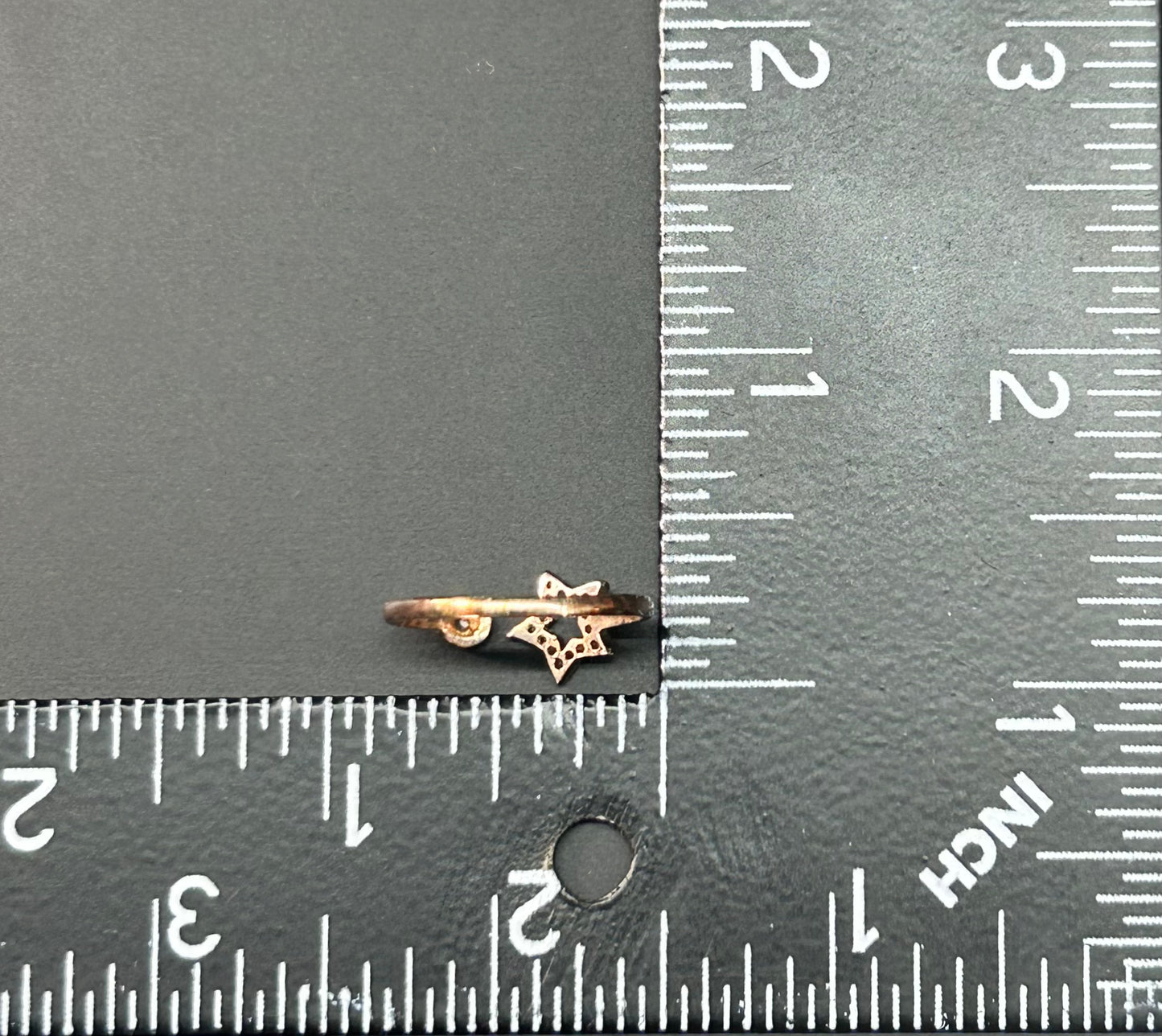 Sterling Silver Vermeil Star Ring