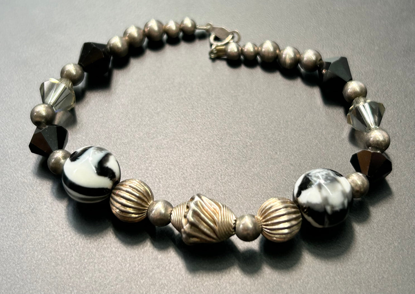 Sterling Silver Beaded Bracelet