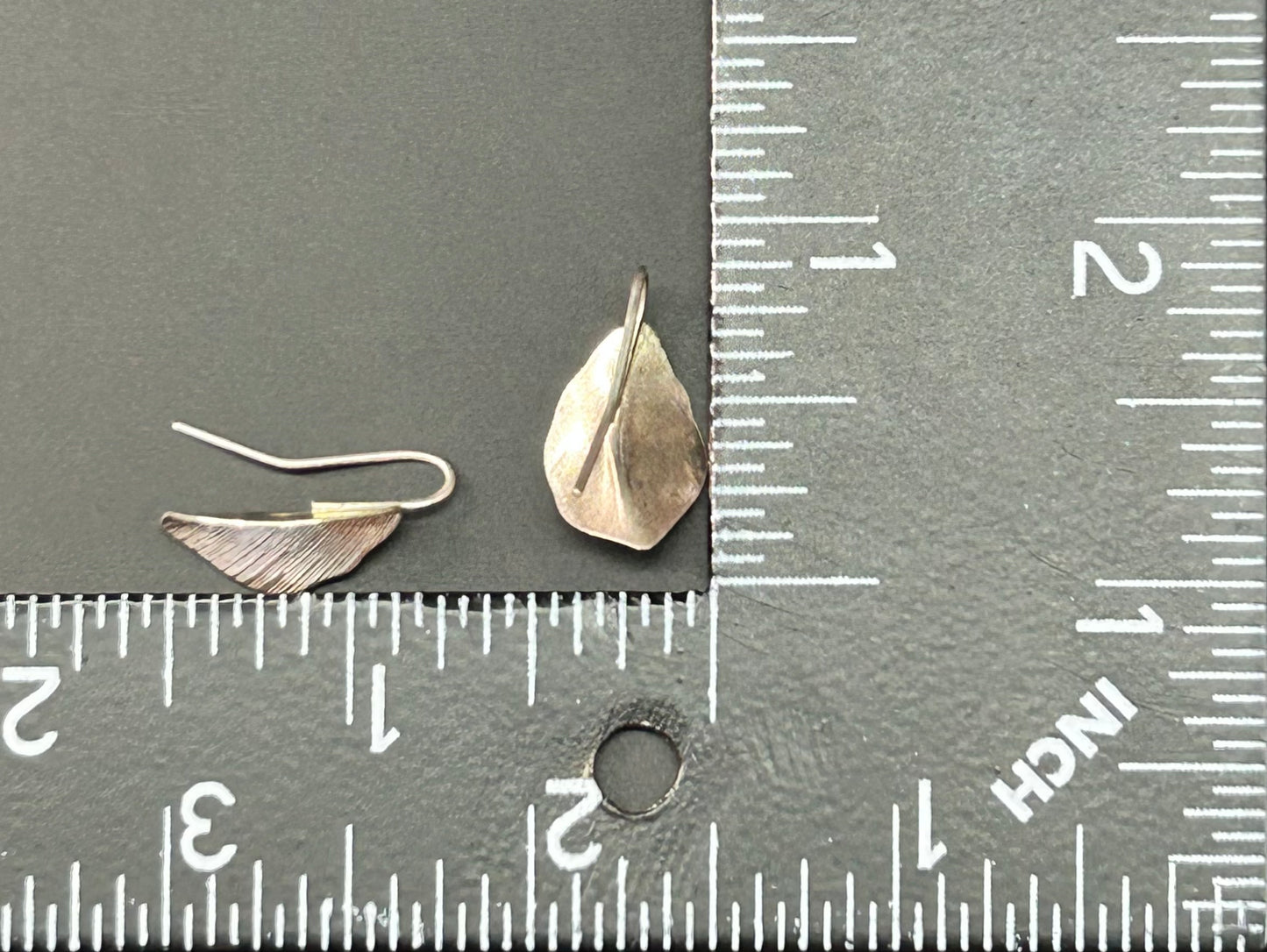 Sterling Silver Leaf Earrings