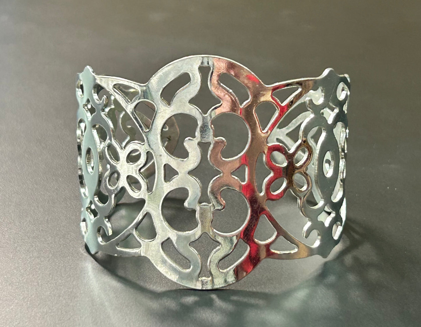 Silver Tone Cuff Bracelet