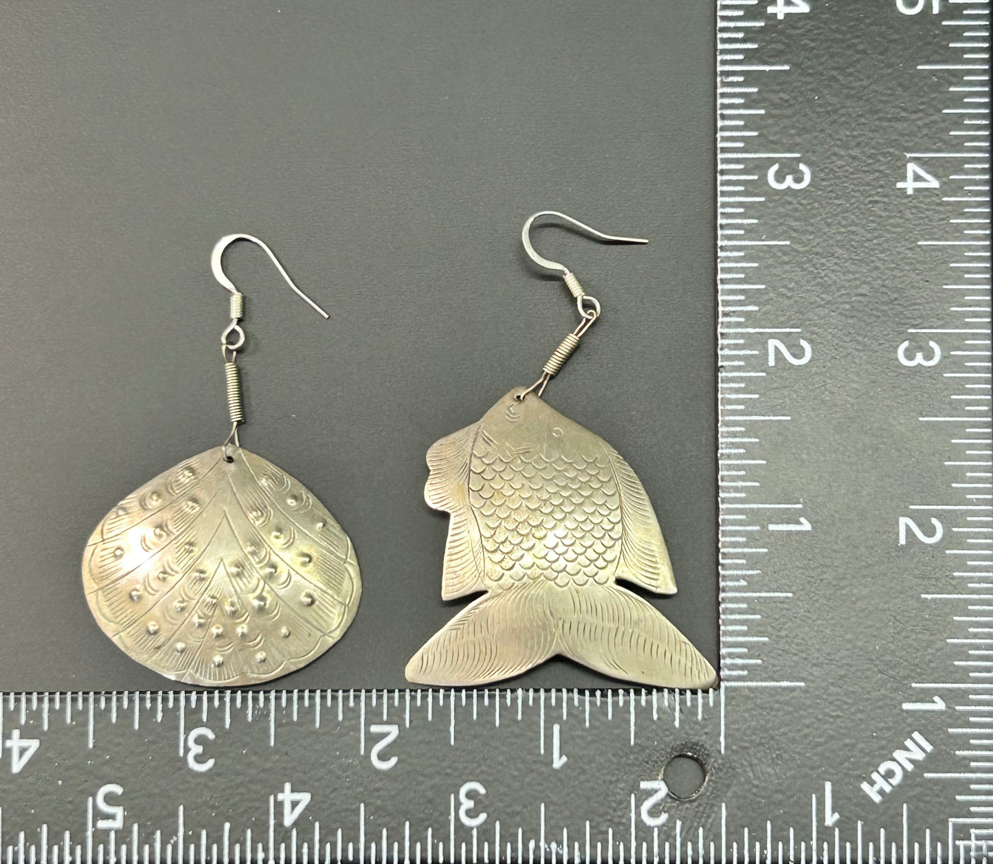 Fish & Shell Artisan Earrings