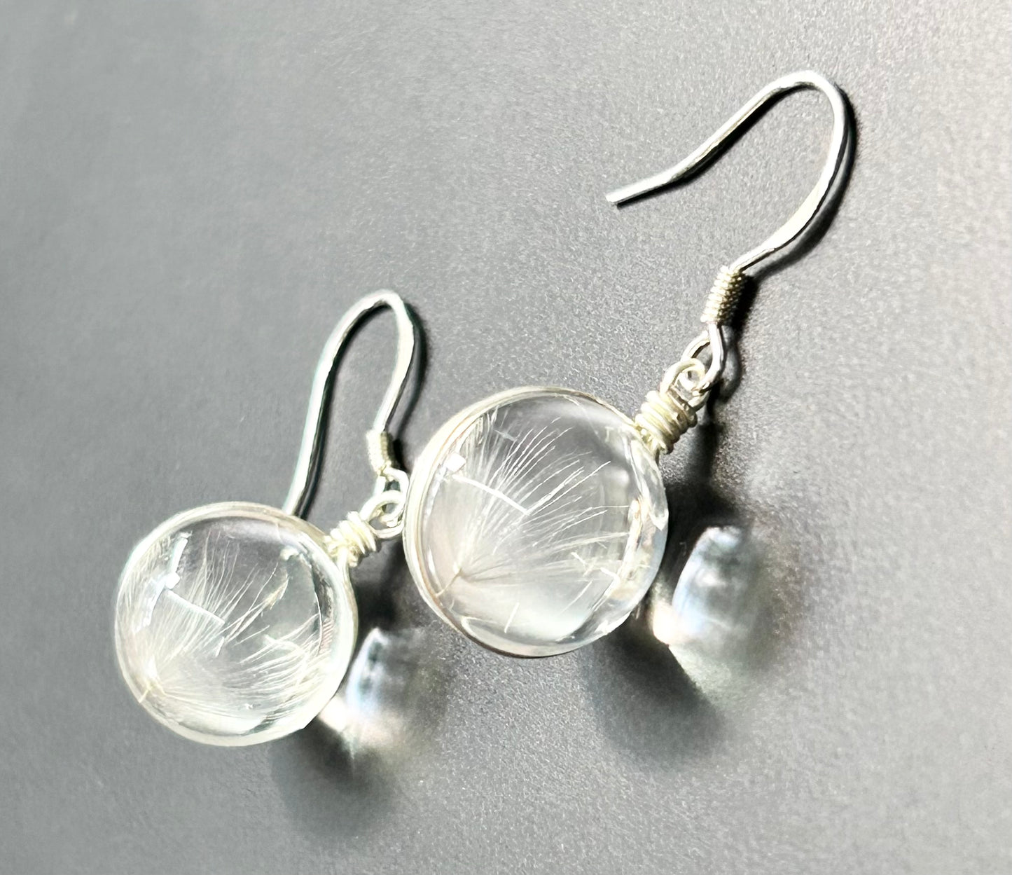 Sterling Silver Dandelion Earrings