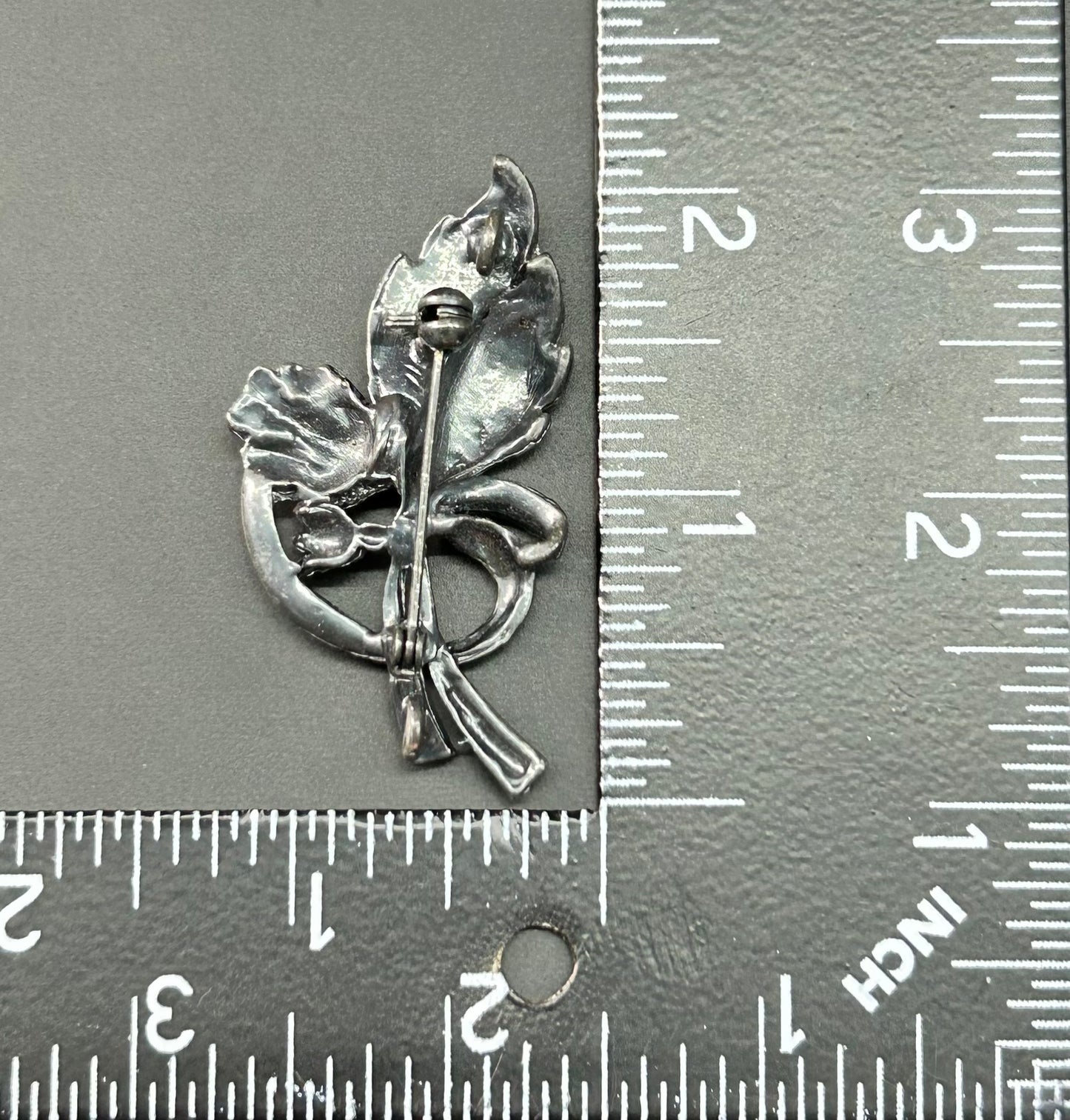 Rhinestone Flower Brooch