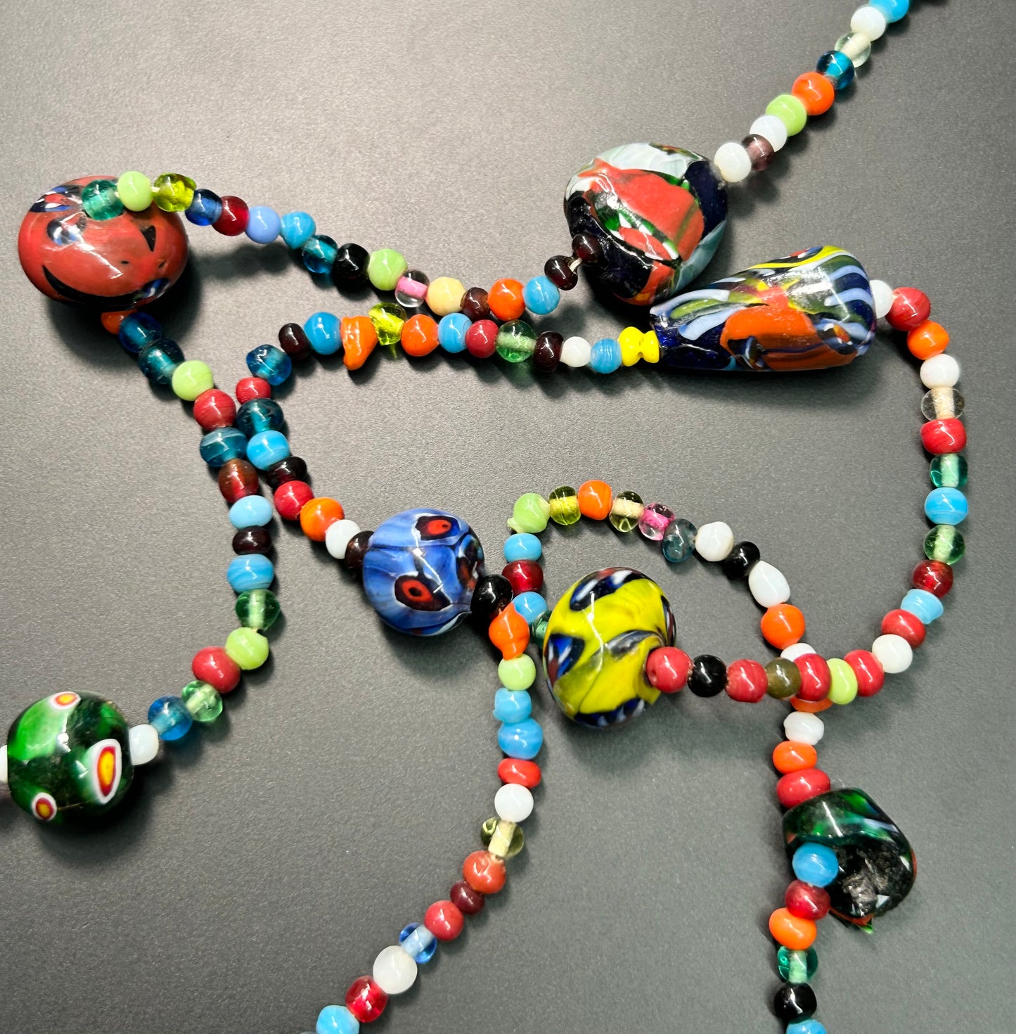 Venetian Glass Bead Necklace