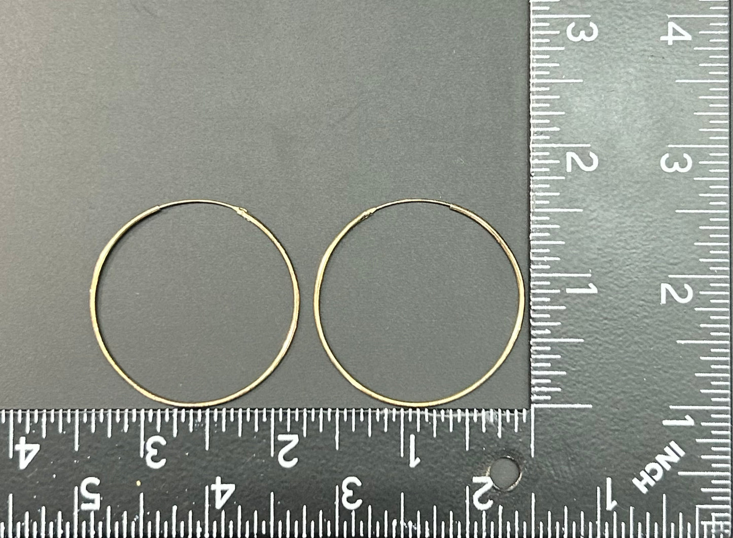 Sterling Silver Vermeil Hoop Earrings