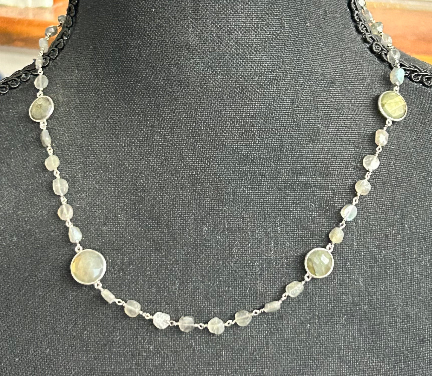 Sterling Silver Labradorite Necklace