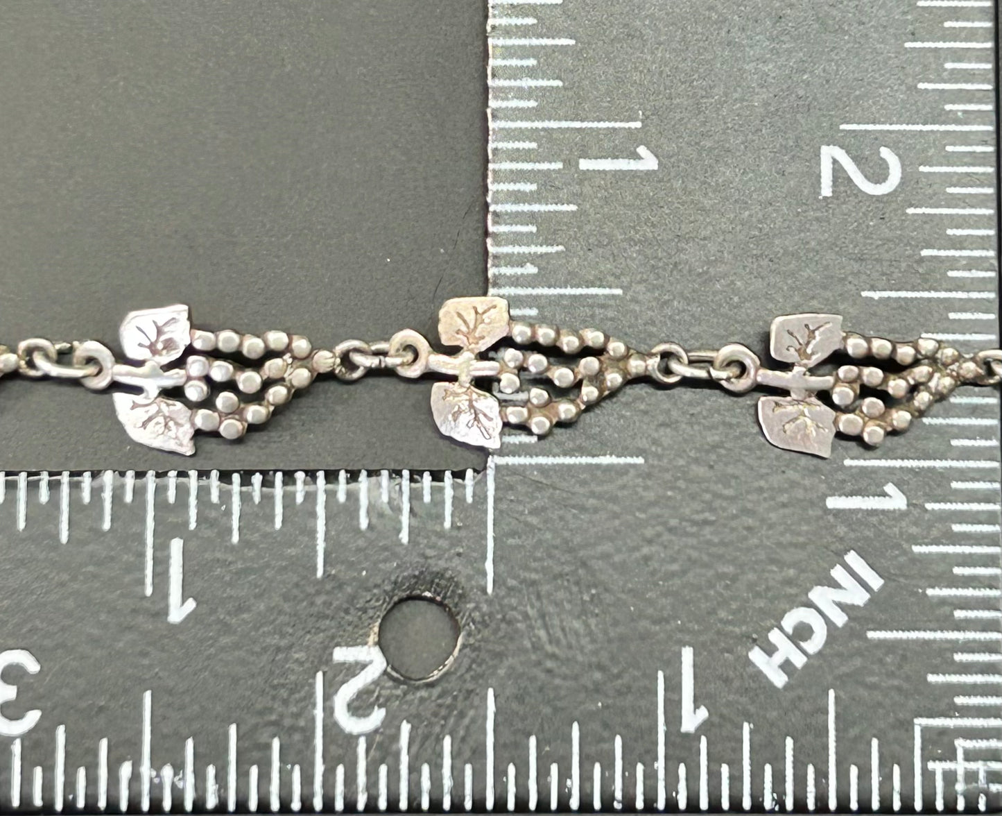 Vintage Sterling Silver Grape Link Bracelet