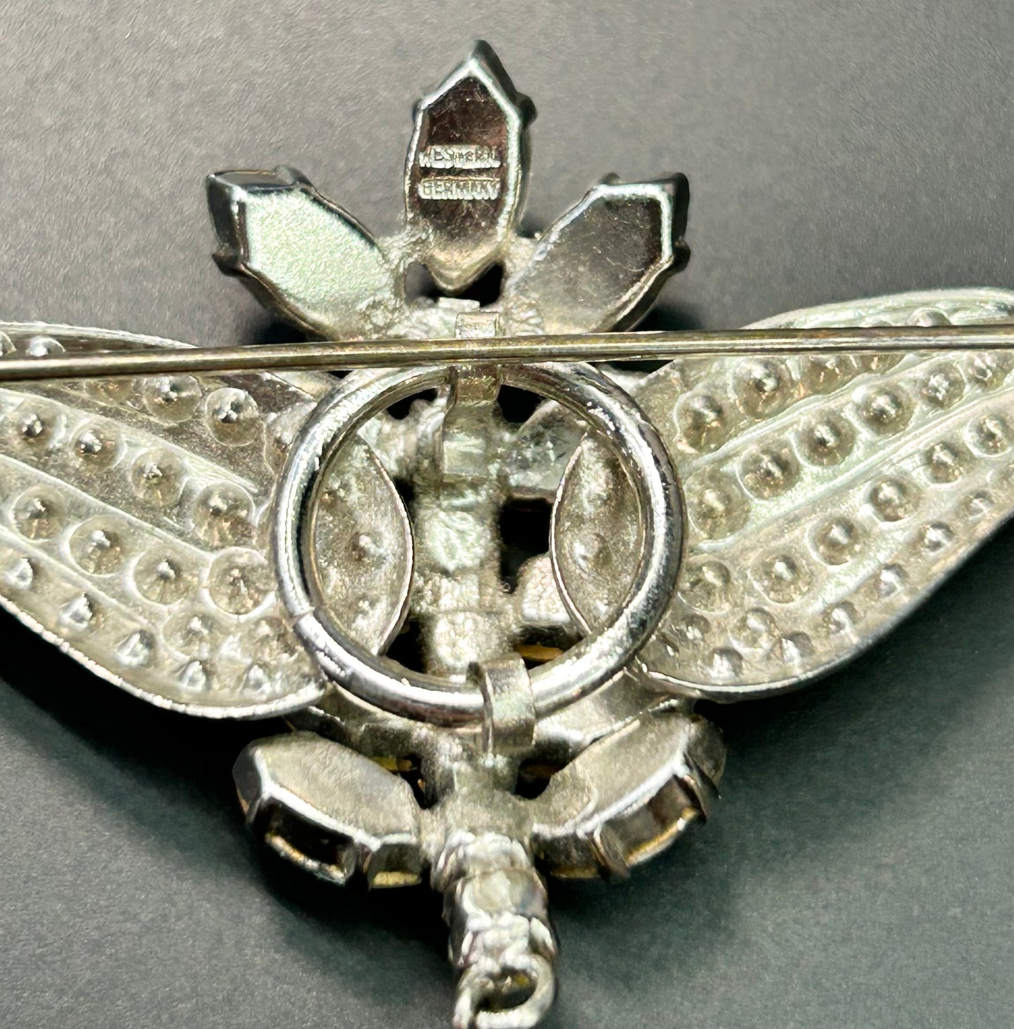 Western Germany Rhinestone Brooch