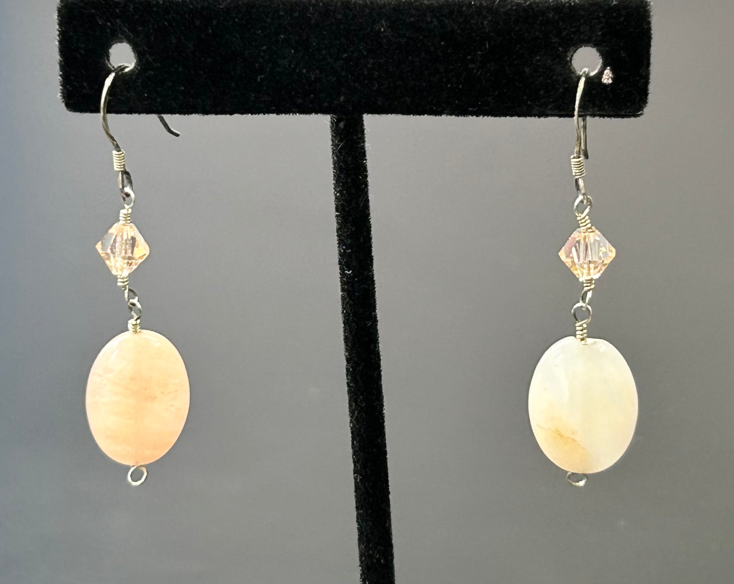 Sterling Silver Rose Quartz Earrings
