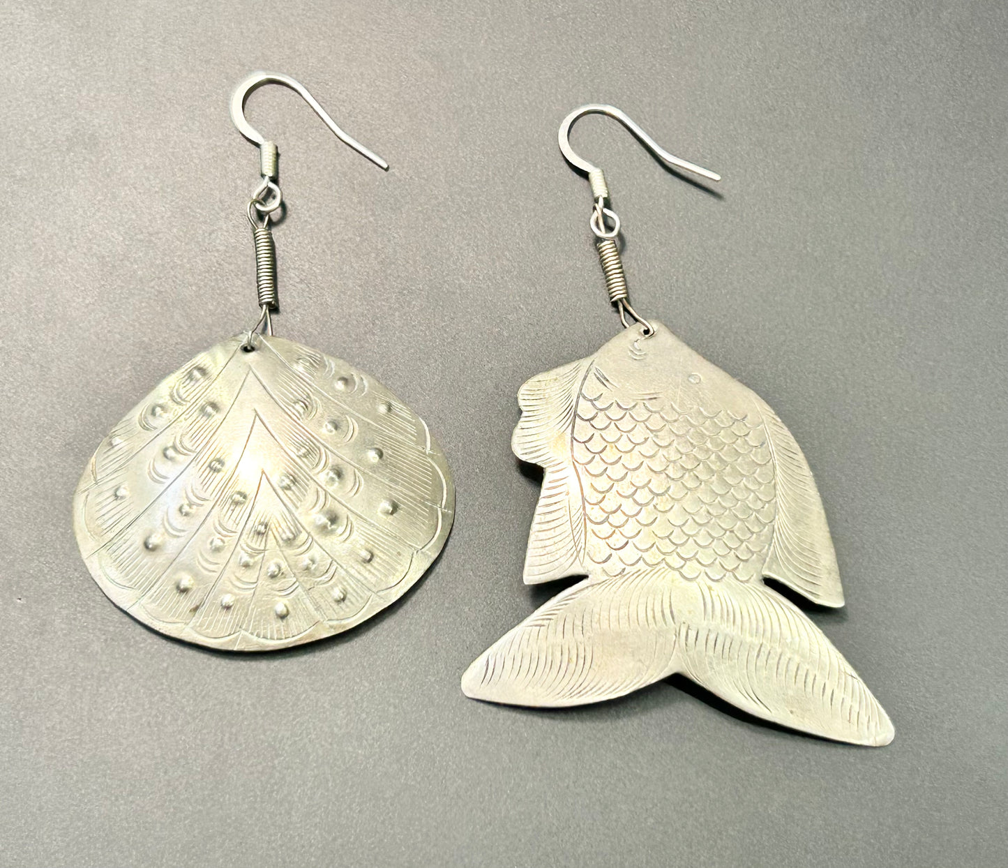 Fish & Shell Artisan Earrings