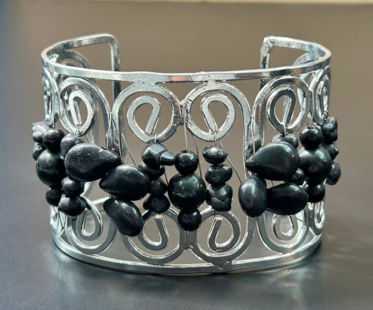 Silver Tone Bead Bracelet