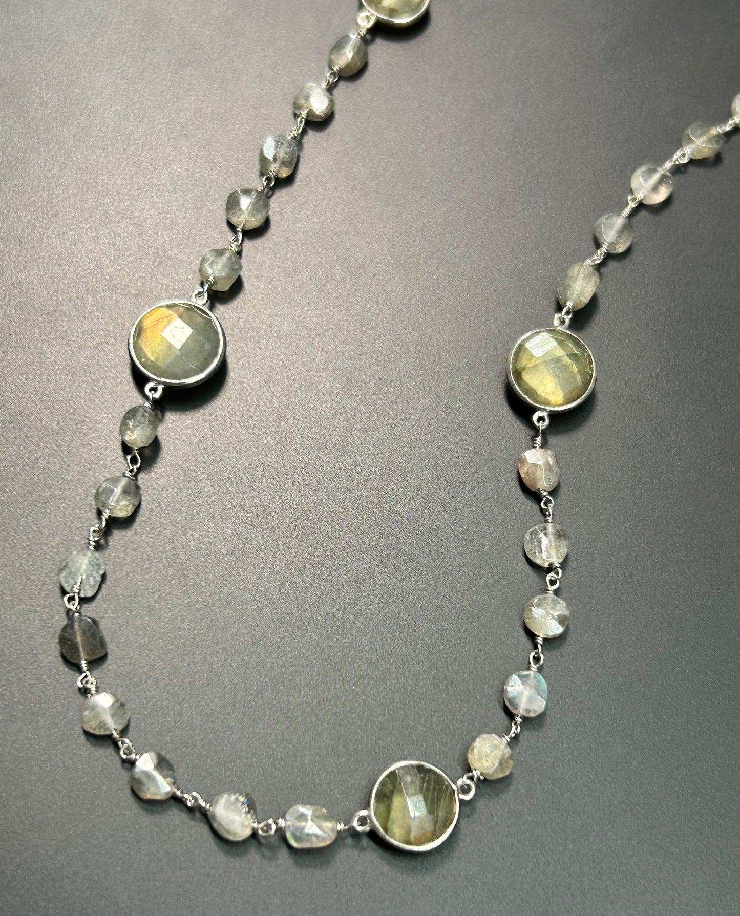 Sterling Silver Labradorite Necklace