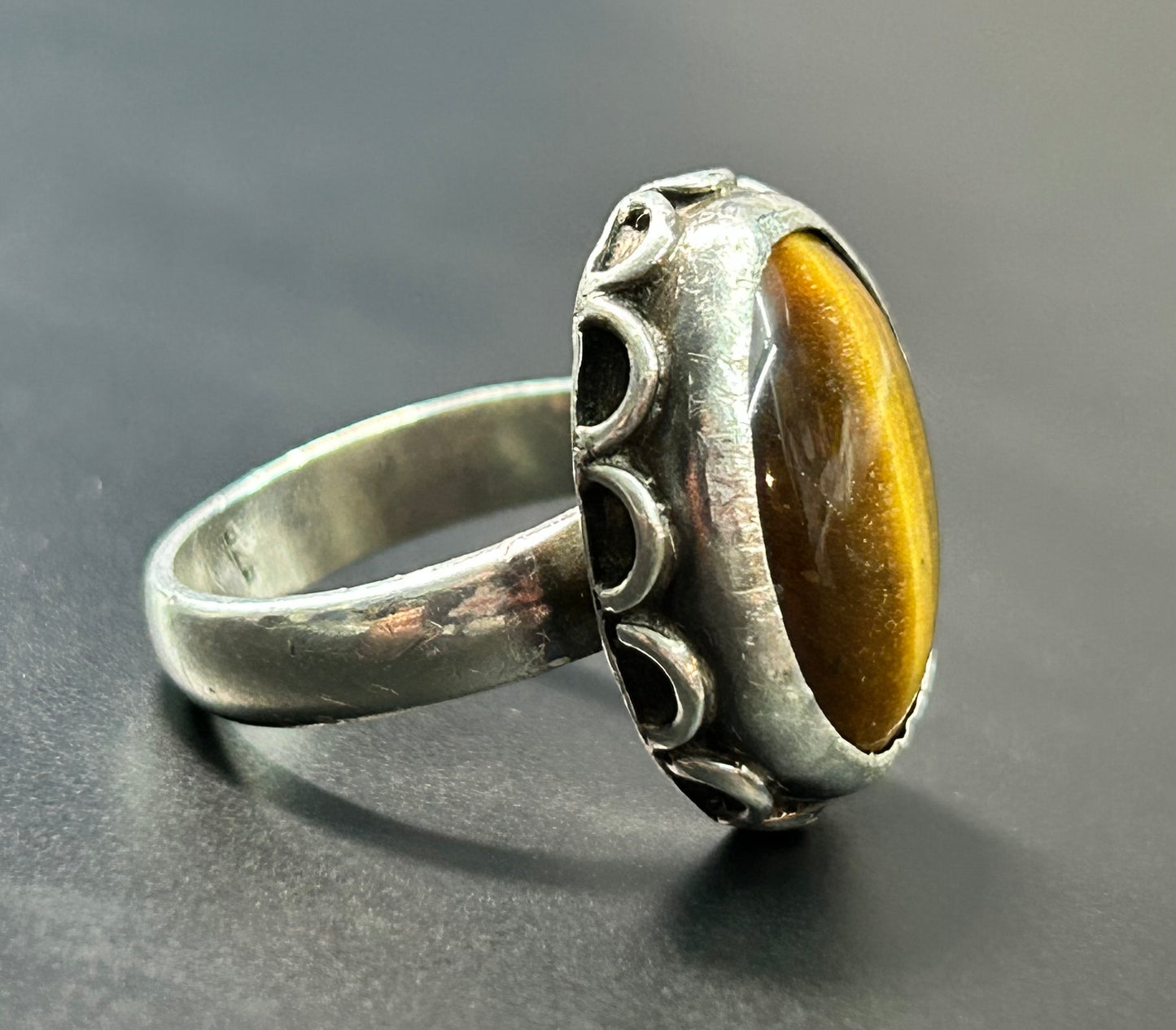 Sterling Silver Tigers Eye Ring