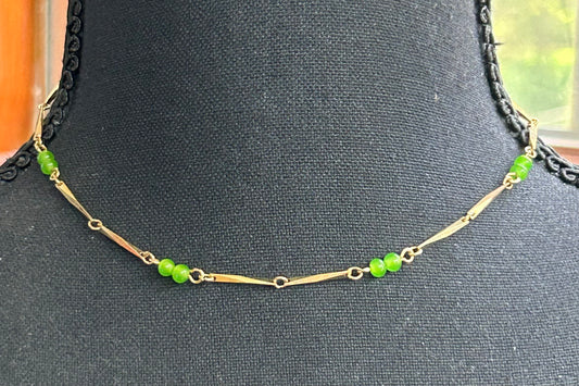 Green Bead Necklace