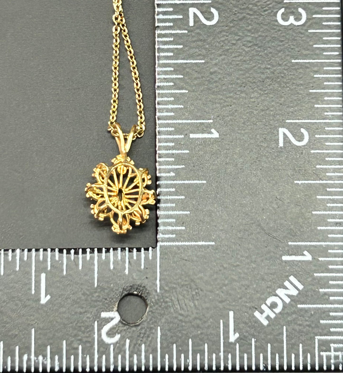Gold Tone Hematite Necklace