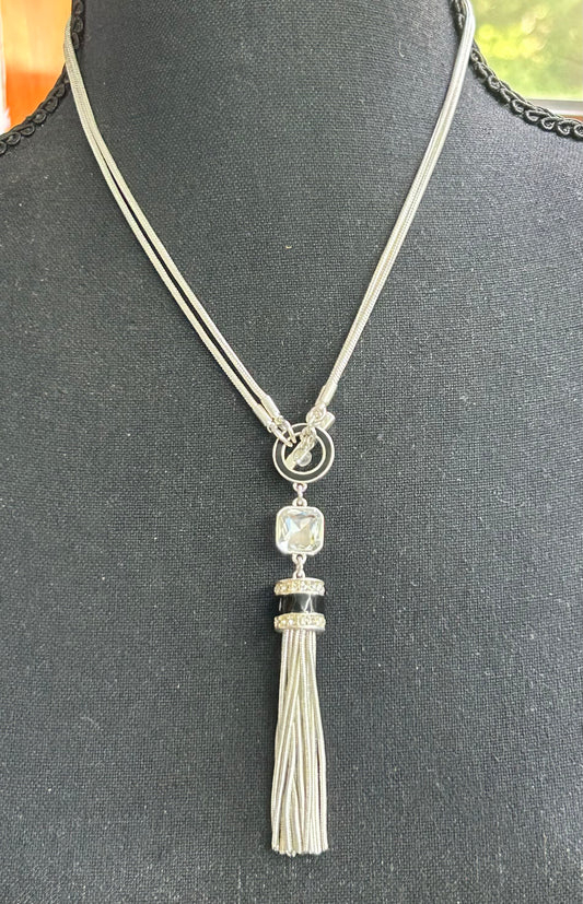 Front Toggle Tassel Necklace