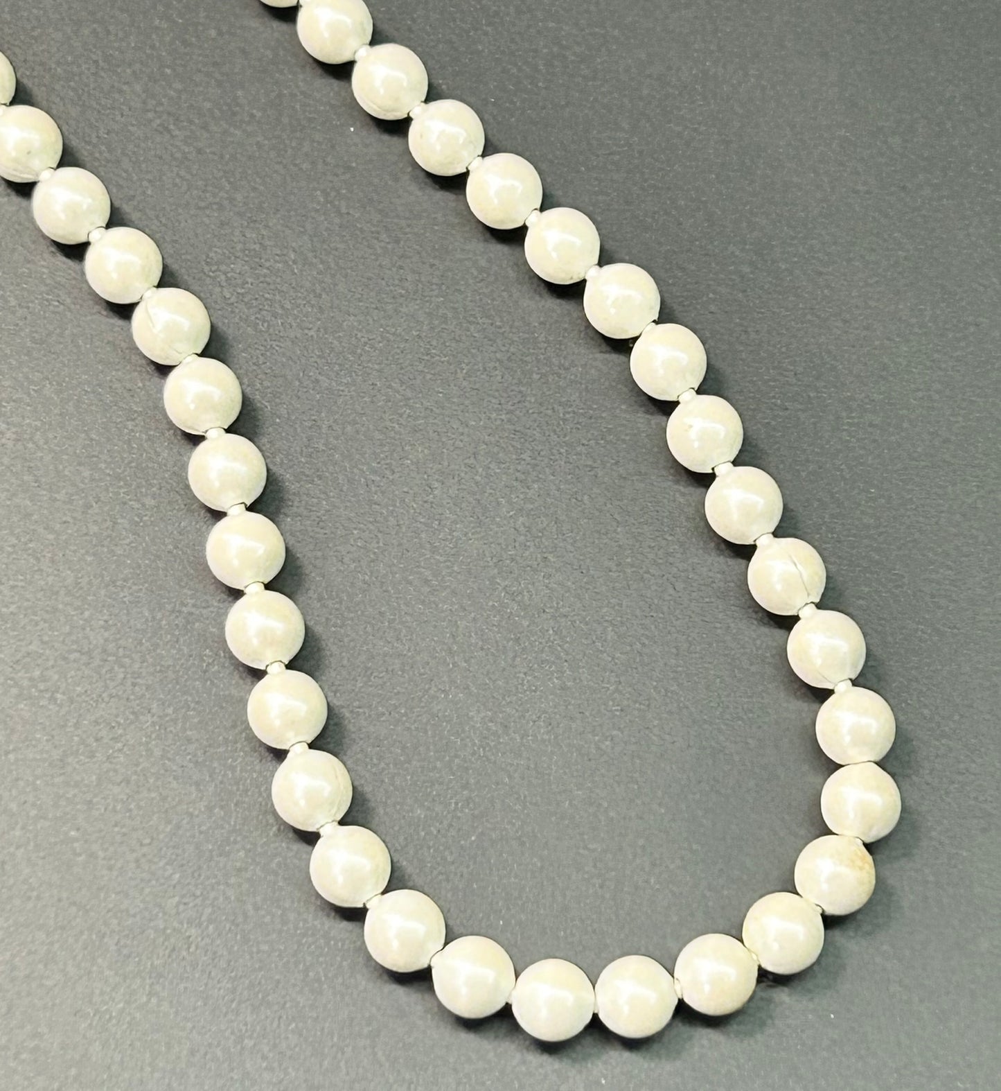 White Enamel Necklace