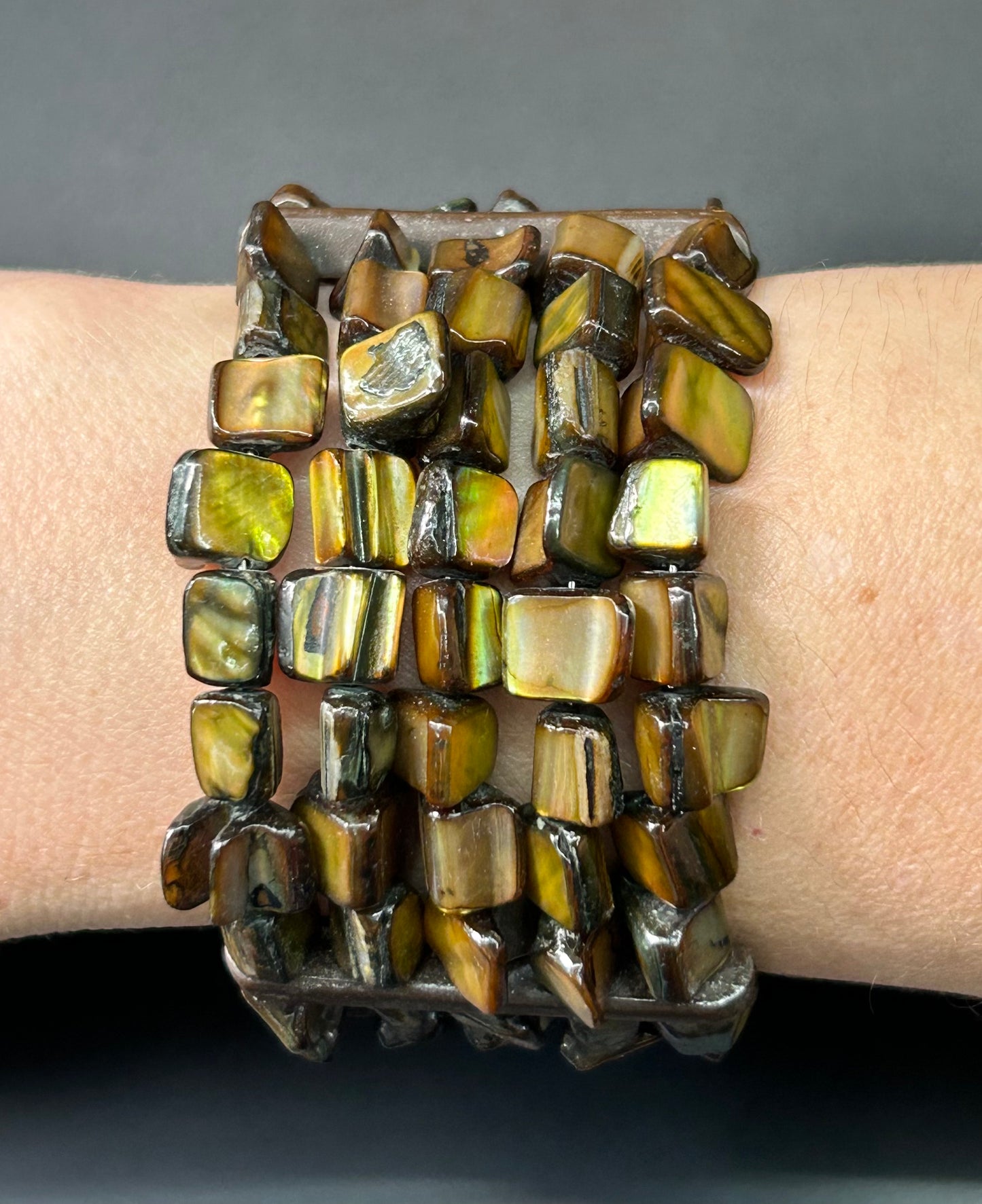 Dyed Shell Bracelet